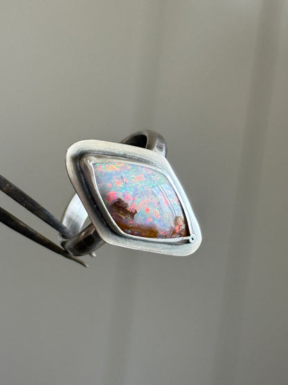 FOR HALEY - Boulder Opal Ring US 7