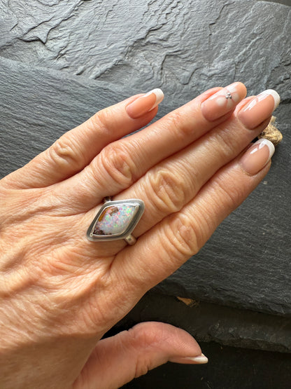 FOR HALEY - Boulder Opal Ring US 7