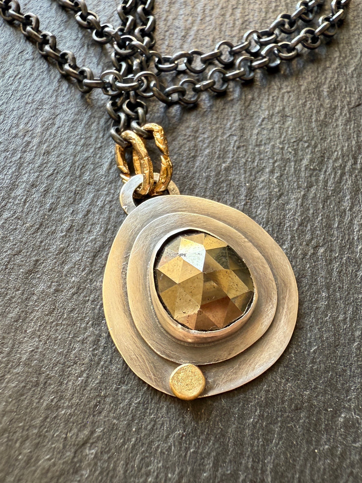 Pyrite Pendant Necklace