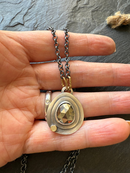 Pyrite Pendant Necklace