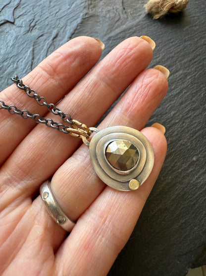 Pyrite Pendant Necklace