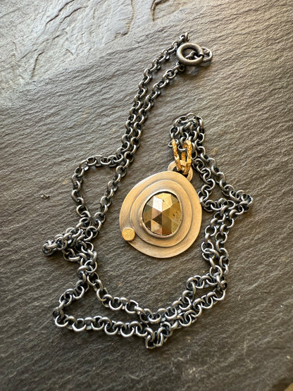 Pyrite Pendant Necklace