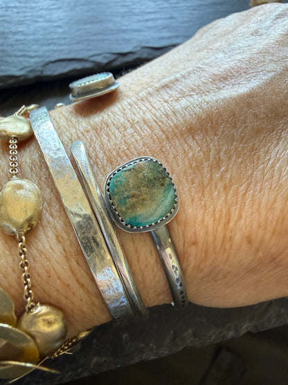Opalised Petrified Wood Stone Open Bangle