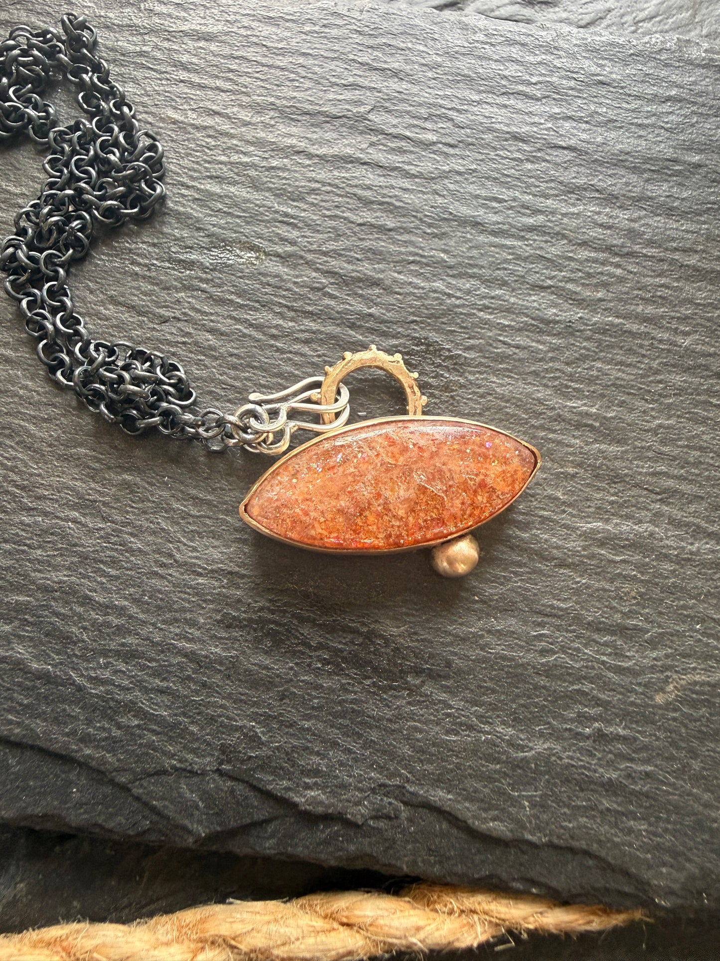Confetti Sunstone Pendant