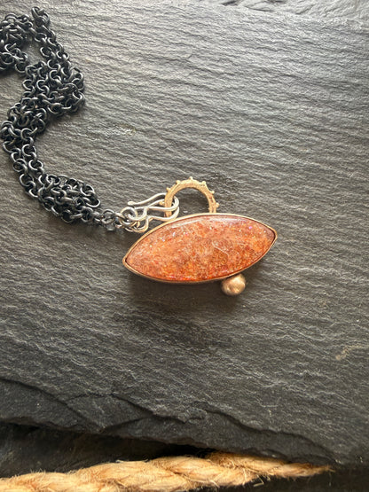Confetti Sunstone Pendant