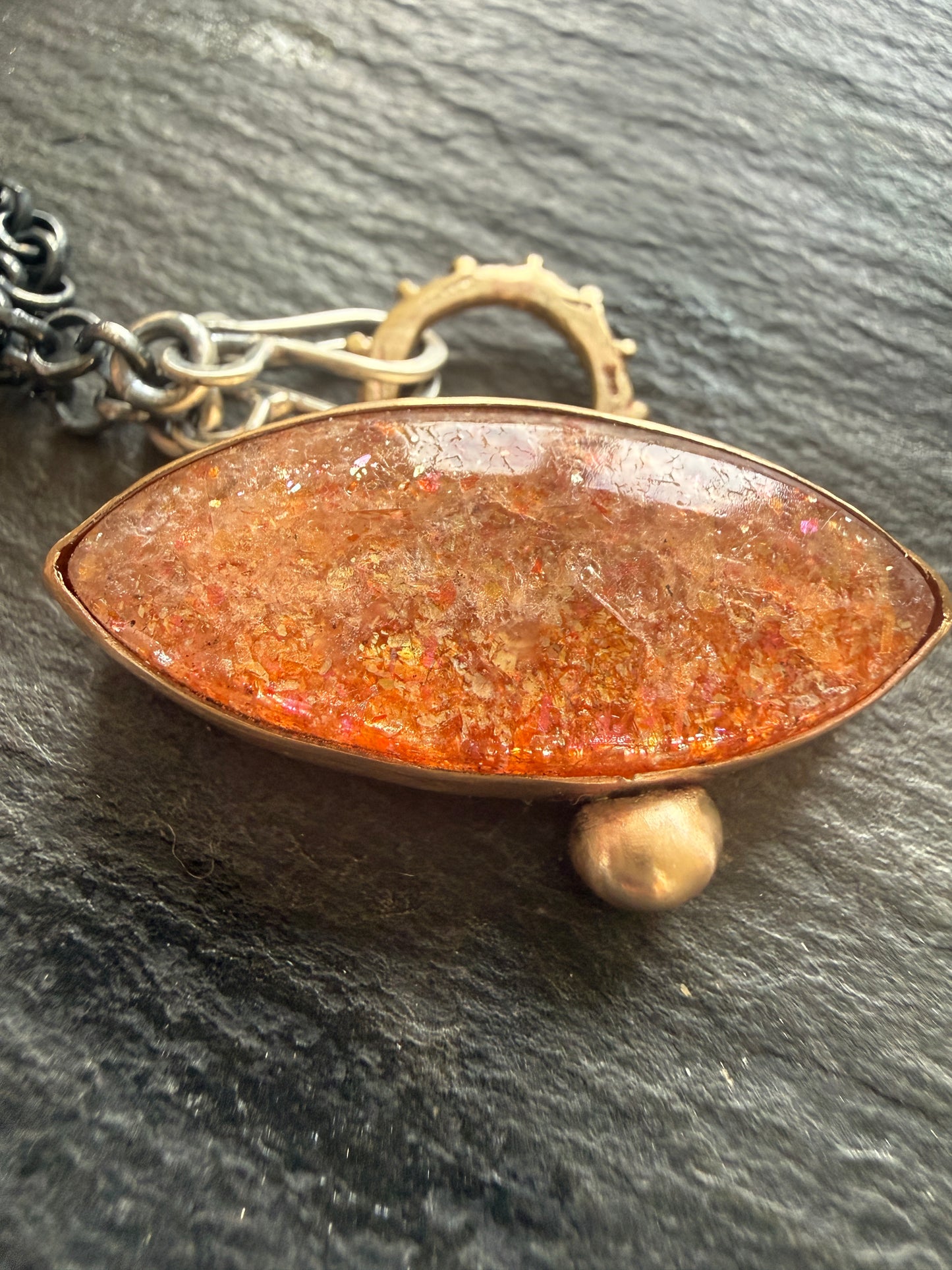 Confetti Sunstone Pendant