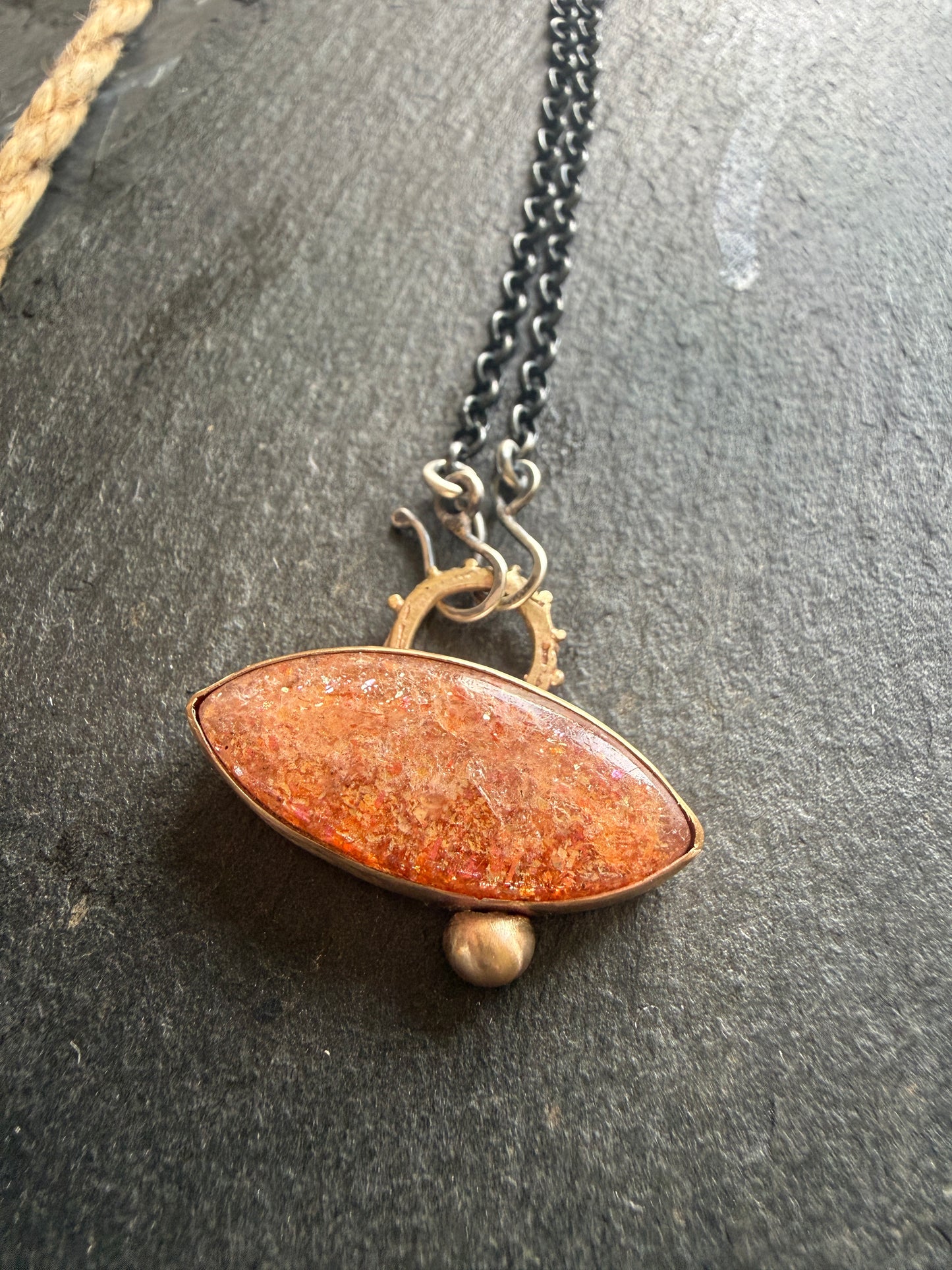 Confetti Sunstone Pendant