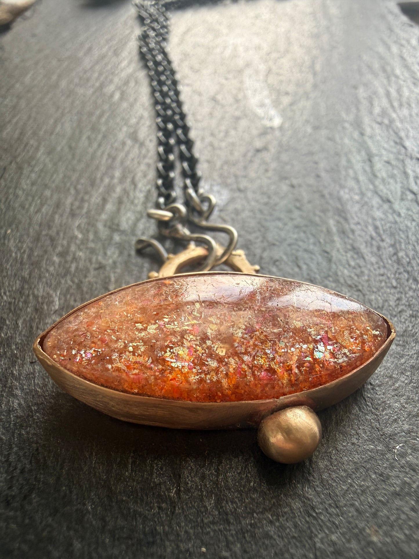 Confetti Sunstone Pendant