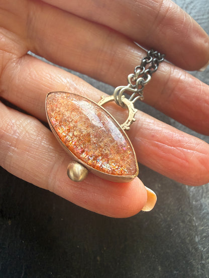 Confetti Sunstone Pendant