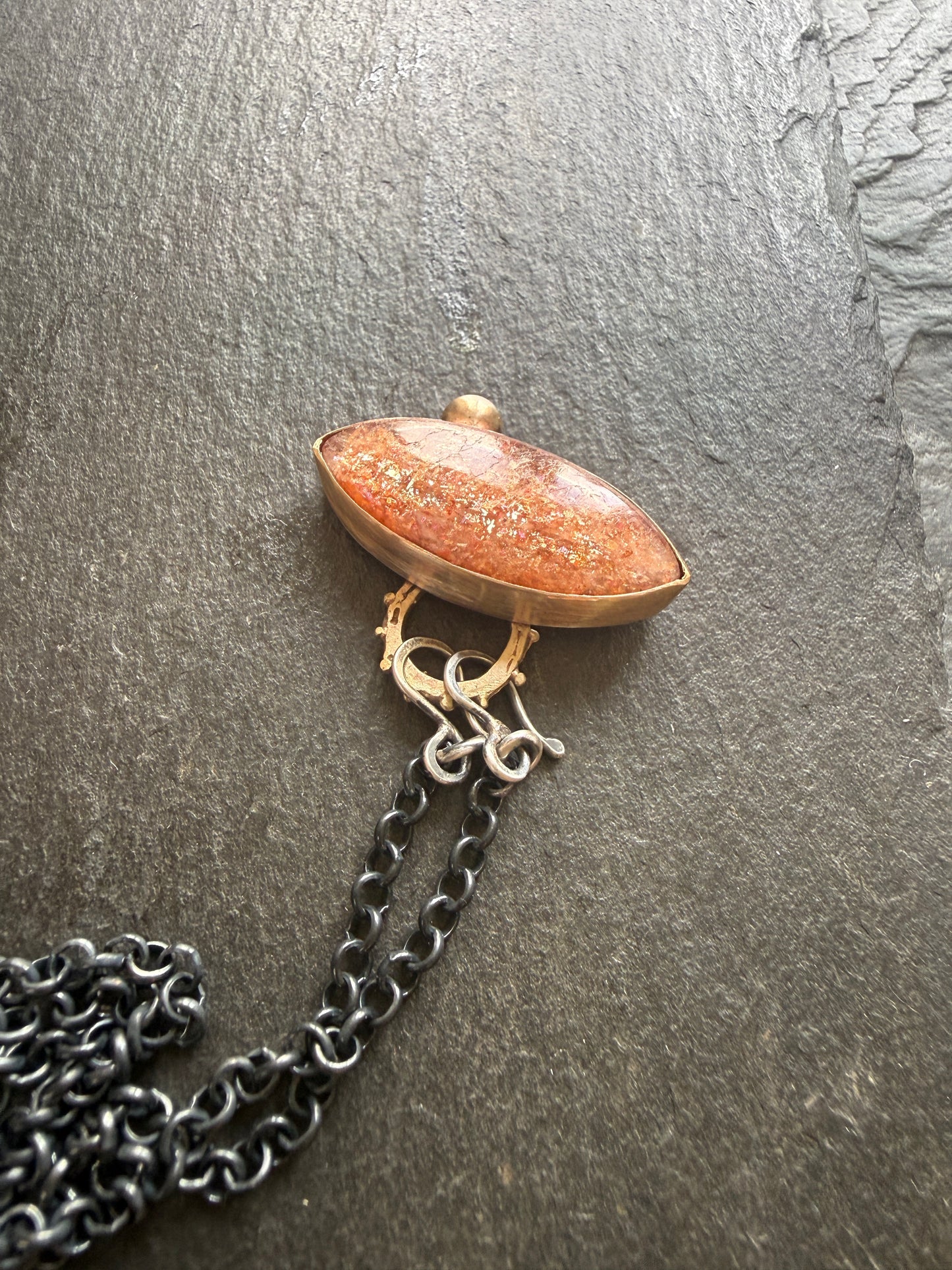 Confetti Sunstone Pendant