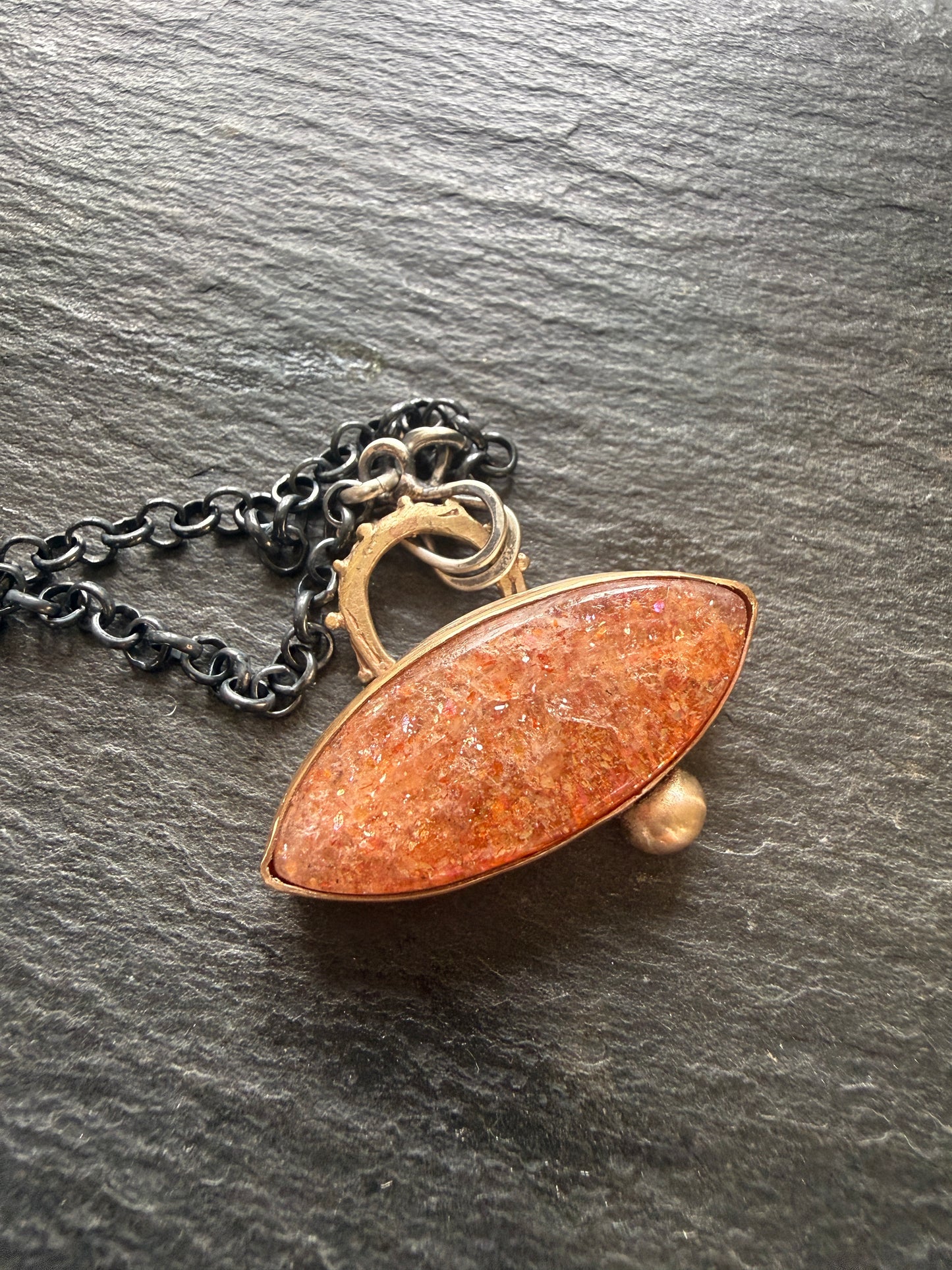 Confetti Sunstone Pendant