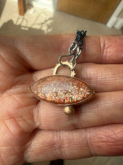 Confetti Sunstone Pendant