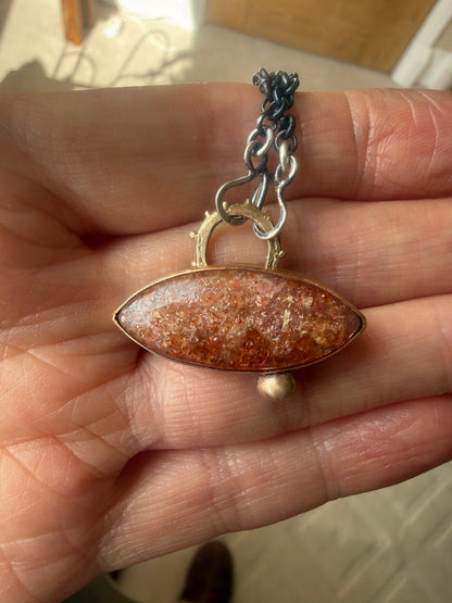 Confetti Sunstone Pendant