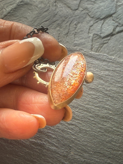Confetti Sunstone Pendant