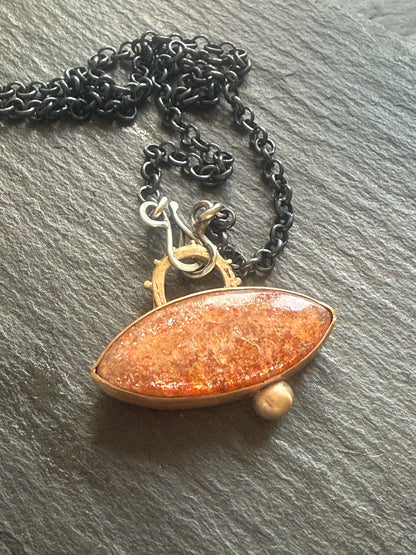 Confetti Sunstone Pendant