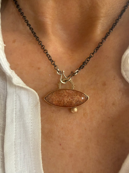 Confetti Sunstone Pendant