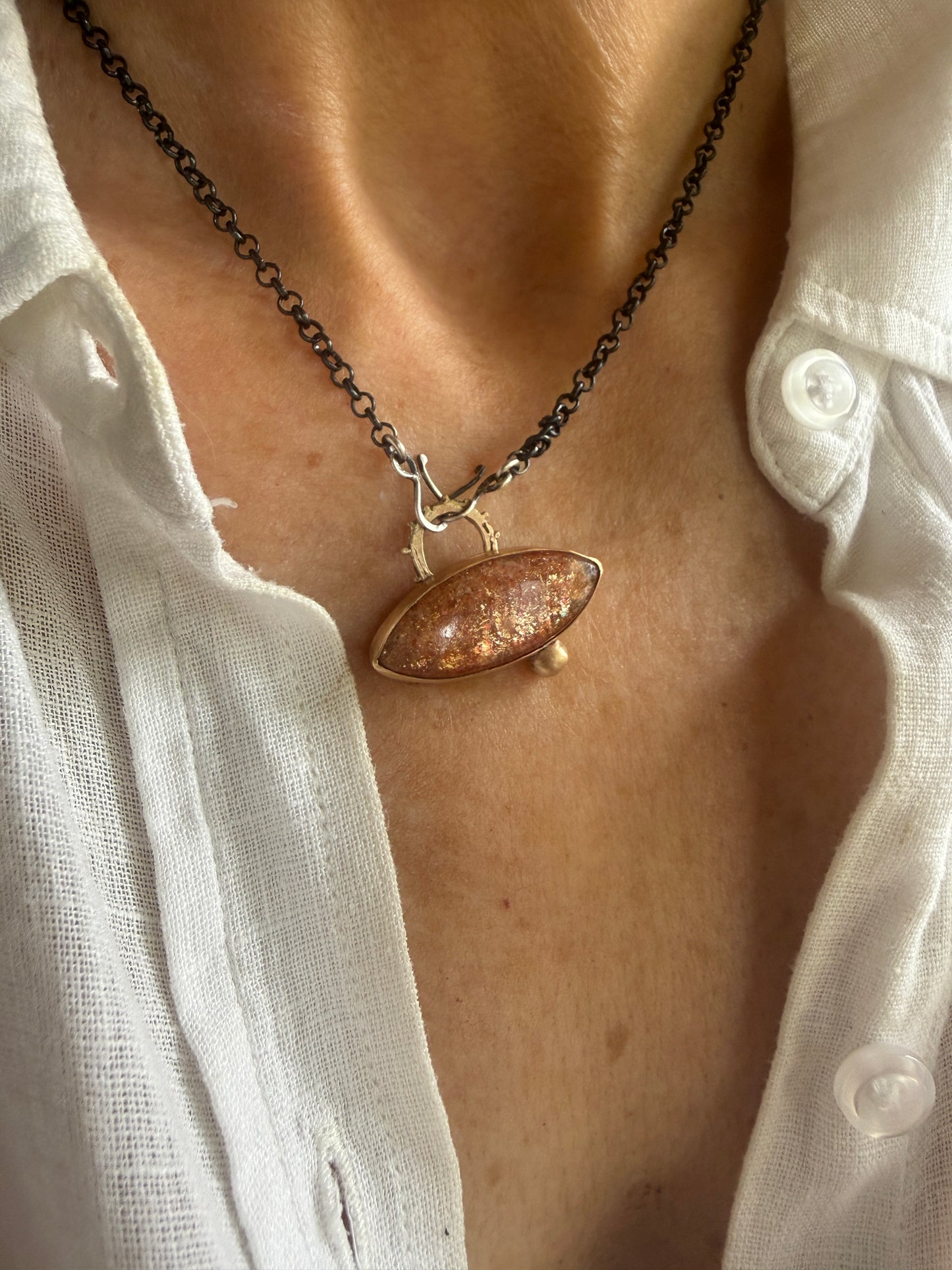 Confetti Sunstone Pendant