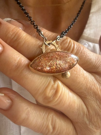 Confetti Sunstone Pendant