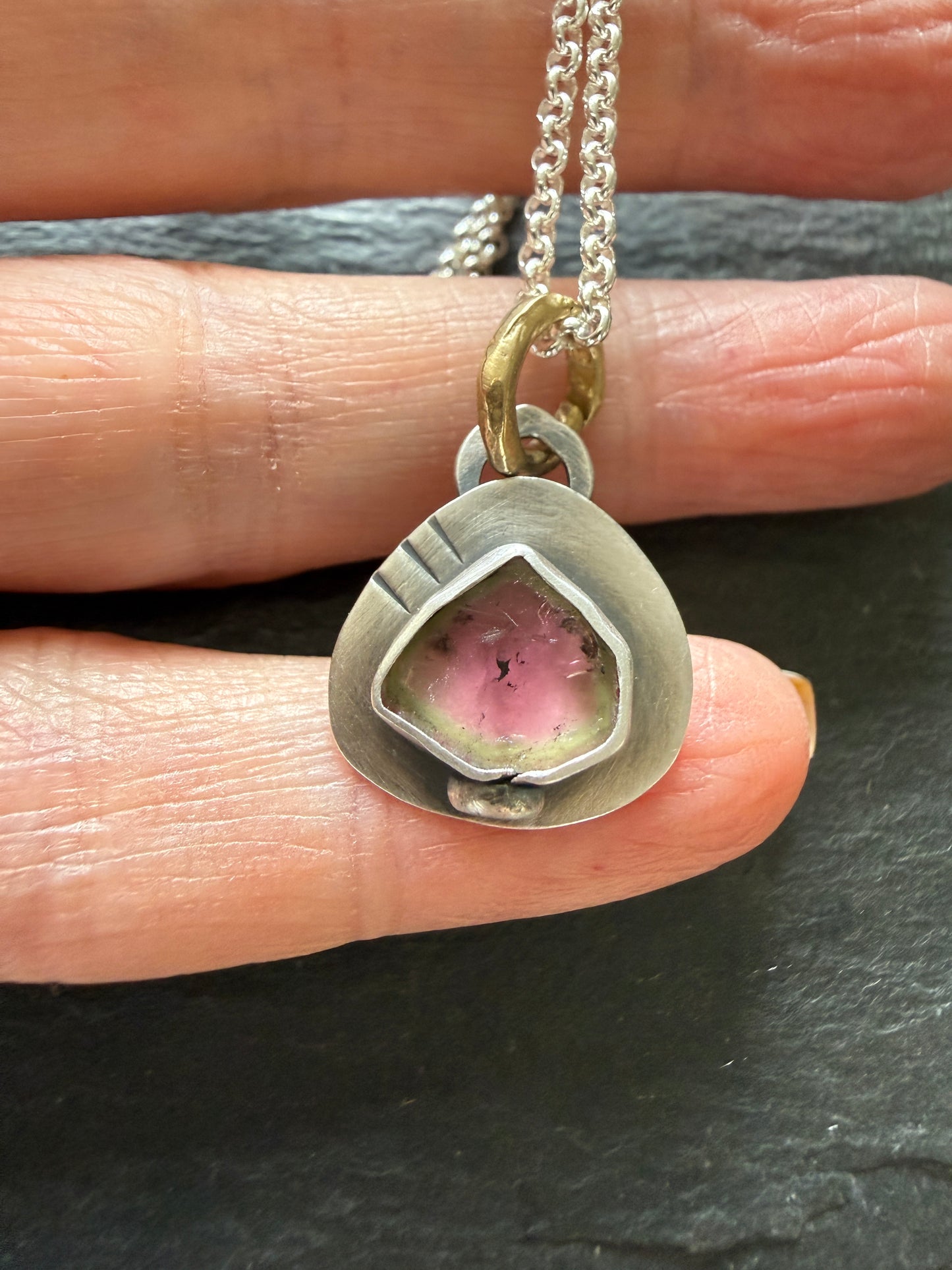 Dainty Tourmaline Pendant
