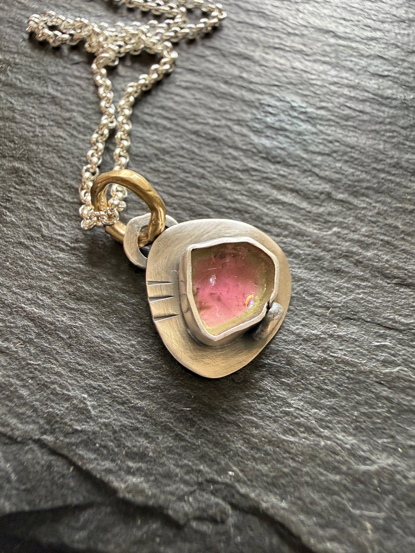 Dainty Tourmaline Pendant