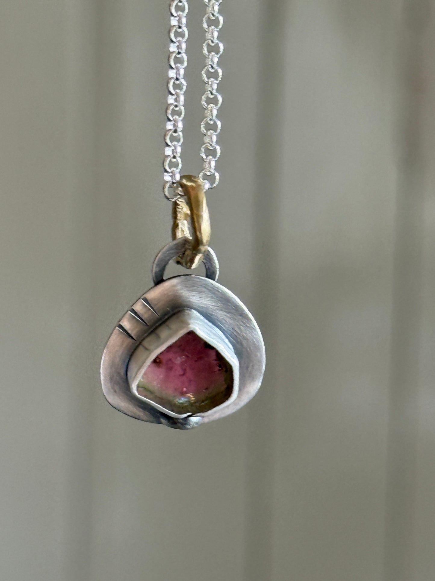 Dainty Tourmaline Pendant