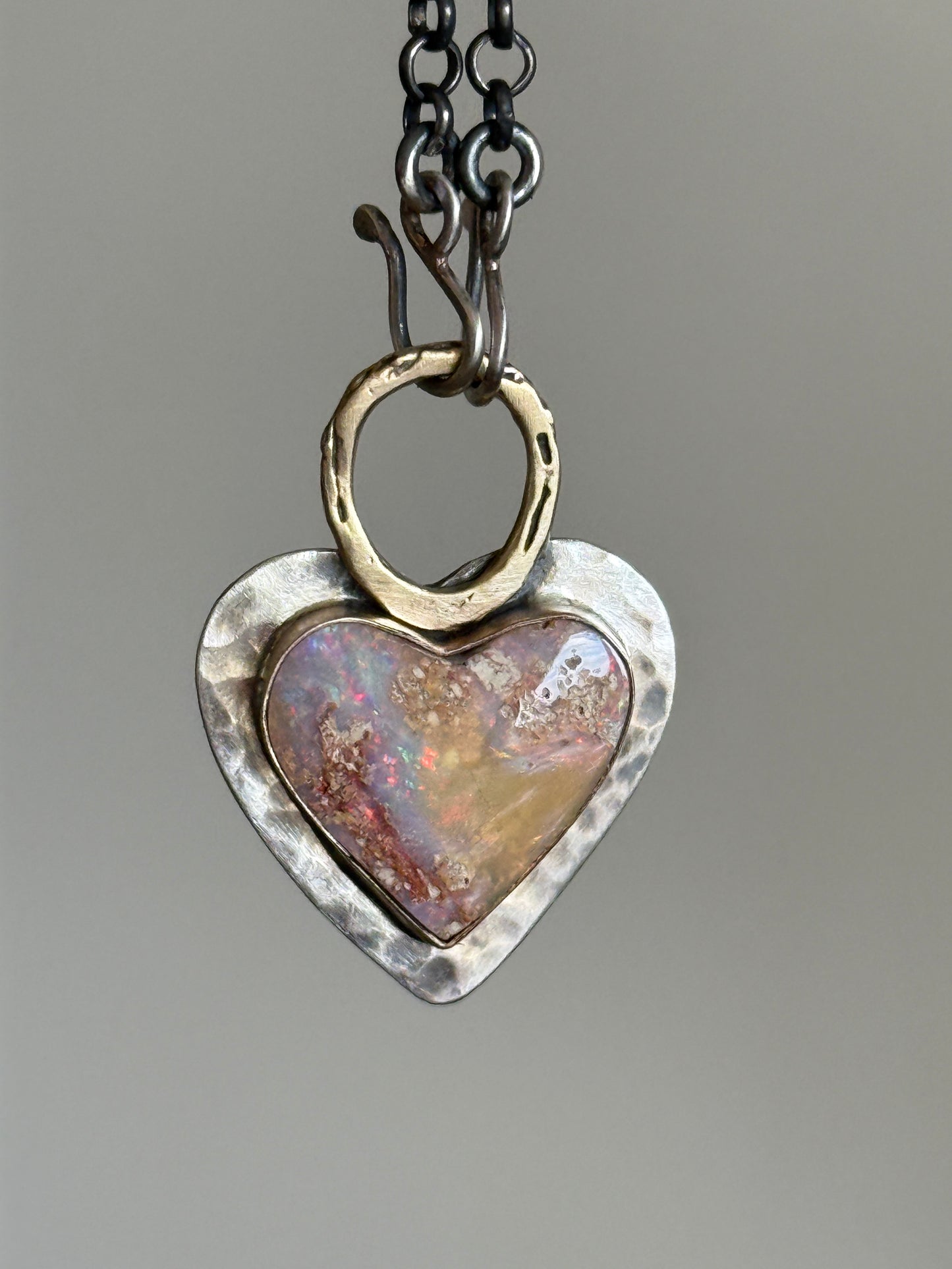 Pastel Boulder Opal Pendant