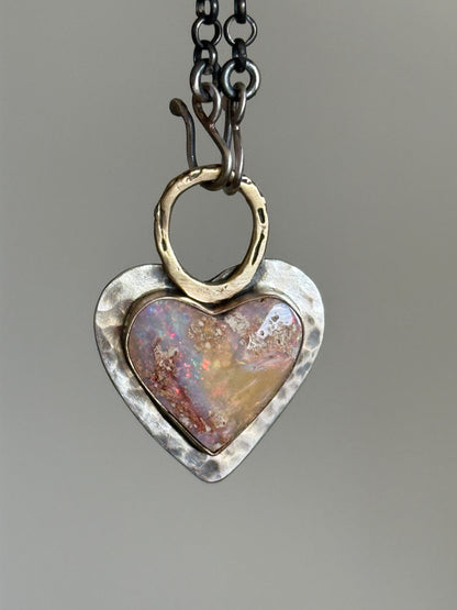 Pastel Boulder Opal Pendant