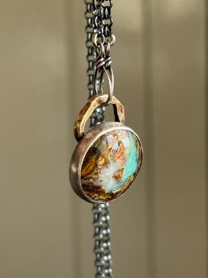 Round Opal Necklace