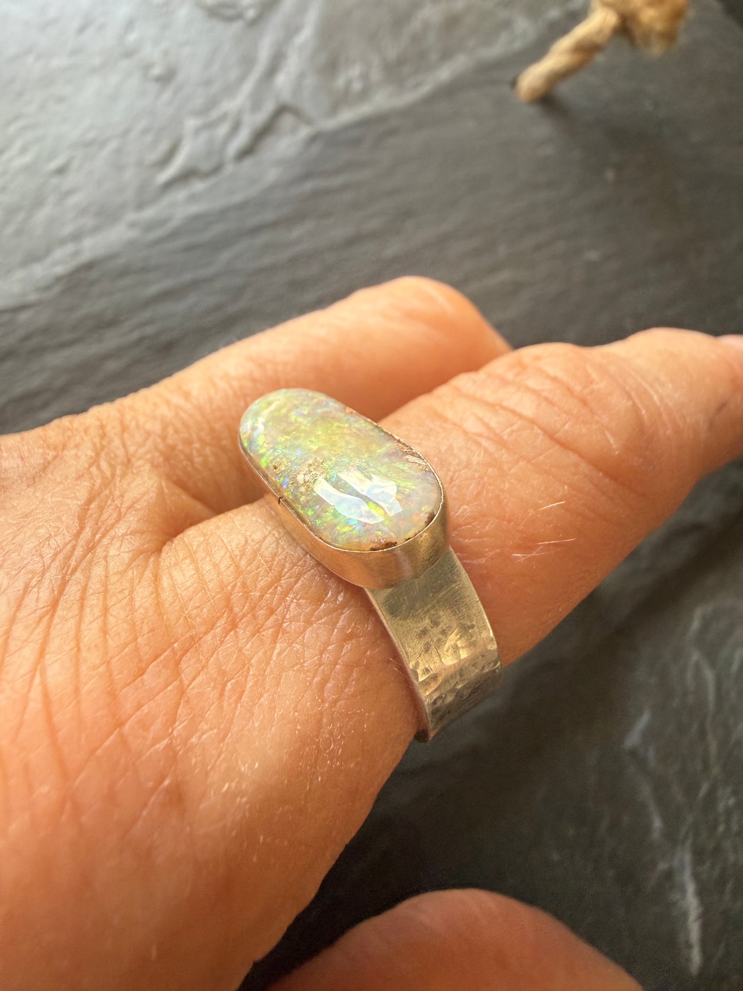 Colourful Opal Ring US 8 / UK P 1/2
