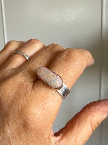 Colourful Opal Ring US 8 / UK P 1/2