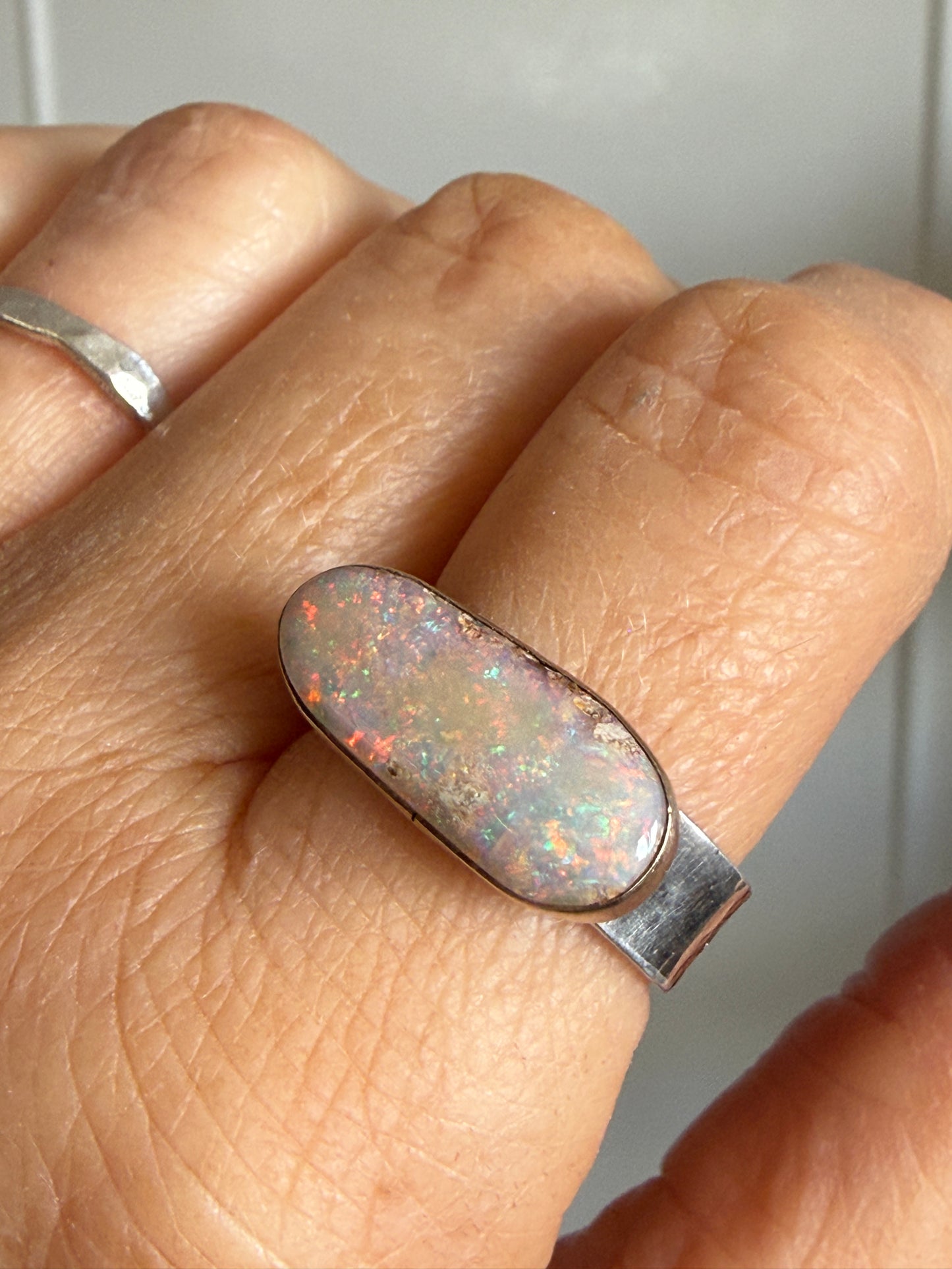 Colourful Opal Ring US 8 / UK P 1/2