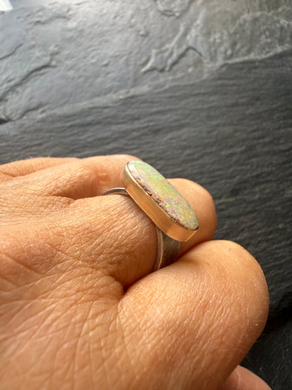 Colourful Opal Ring US 8 / UK P 1/2
