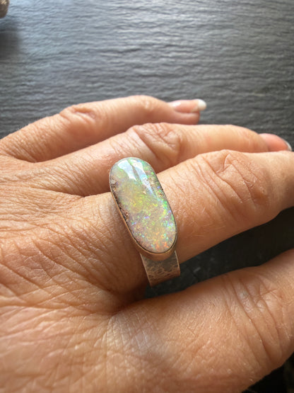 Colourful Opal Ring US 8 / UK P 1/2