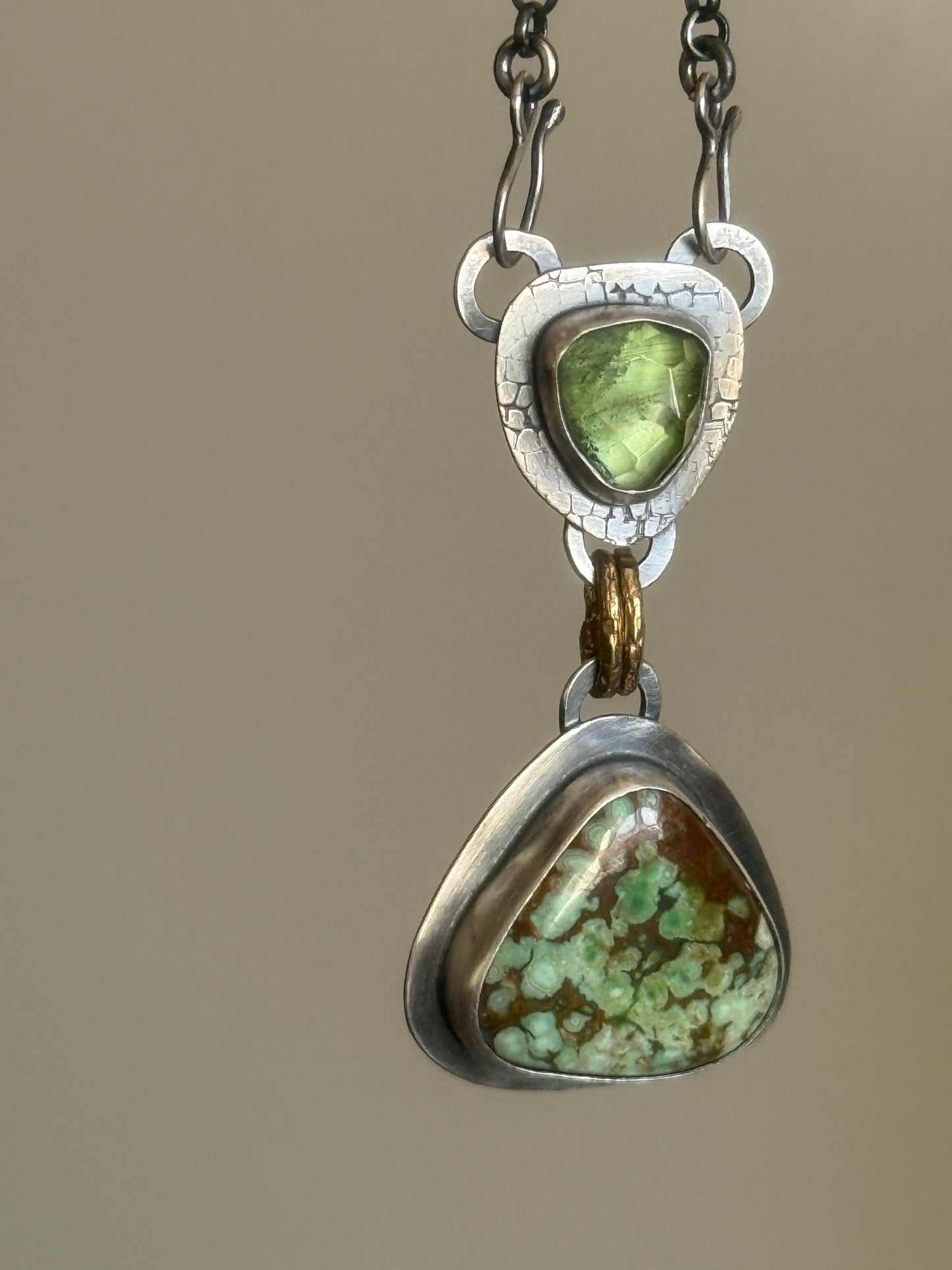 Peridot and Variscite Necklace
