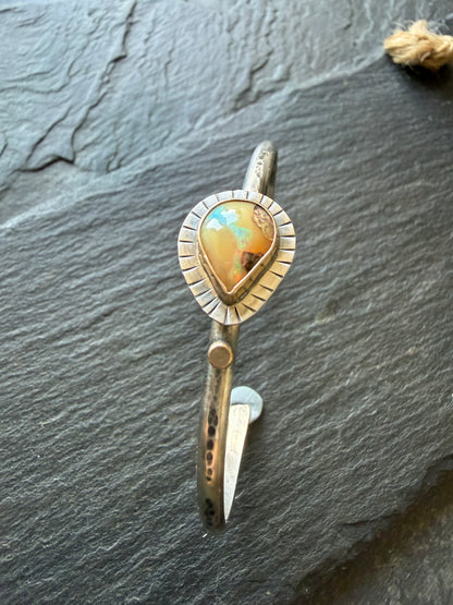 Peachy Boulder Opal Bangle