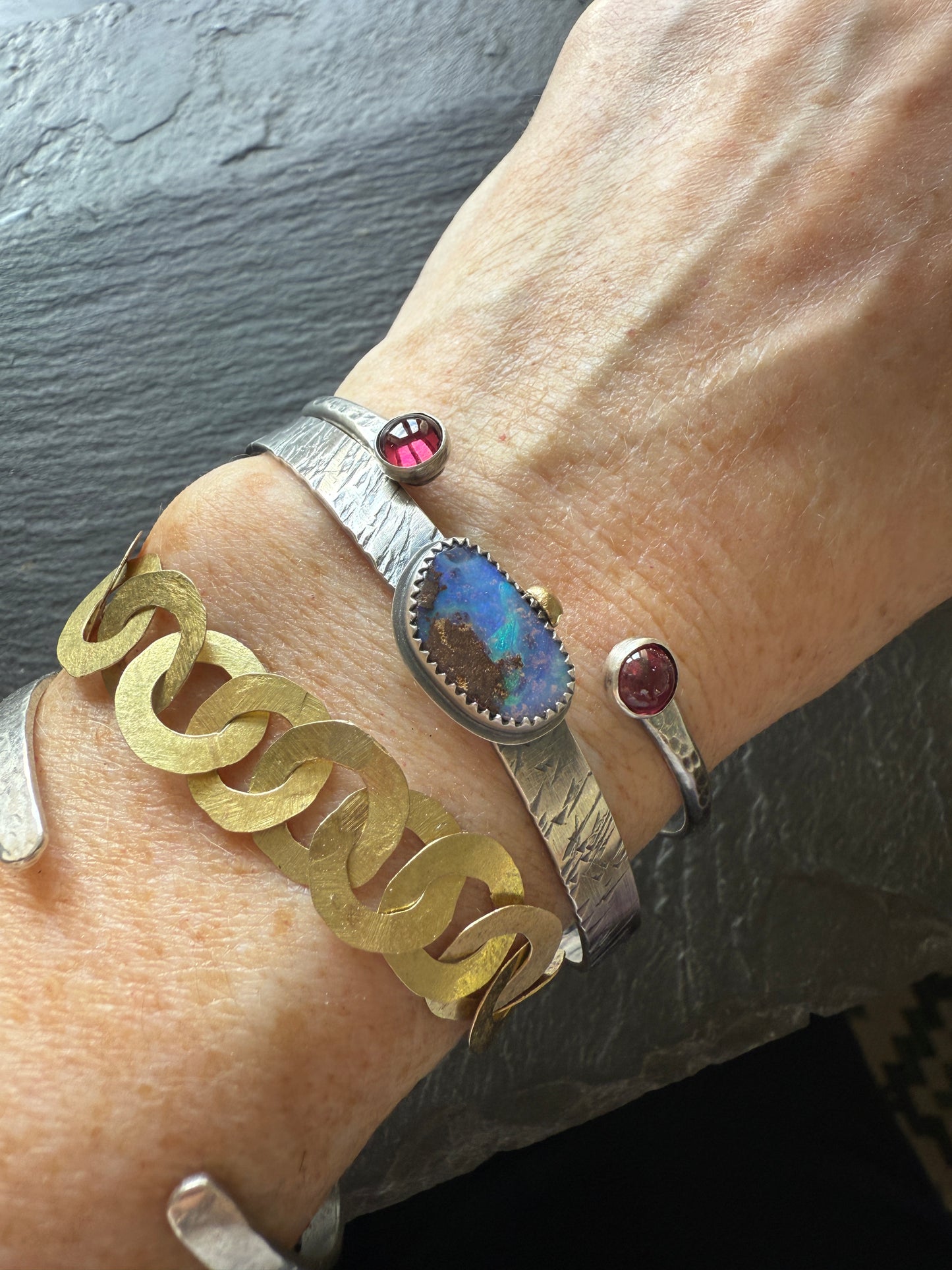 Rhodalite Garnet Bangle