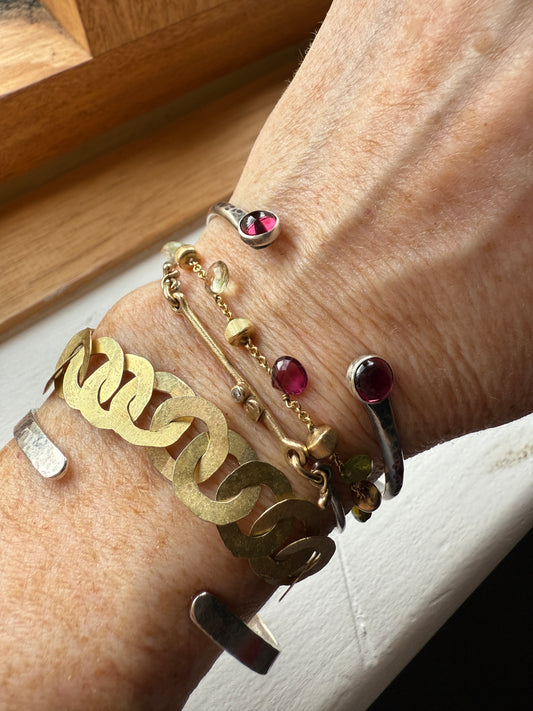 Rhodalite Garnet Bangle