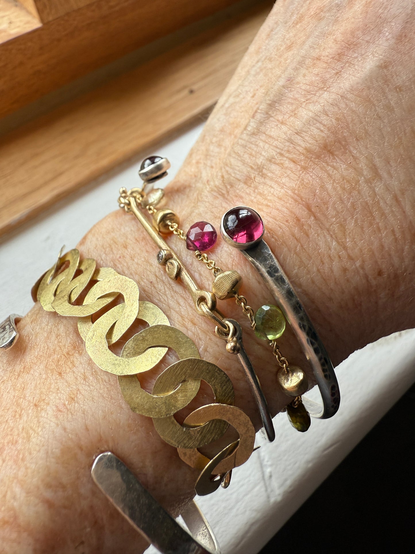 Rhodalite Garnet Bangle