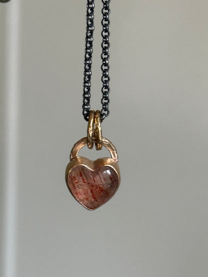Dainty gold Confetti Sunstone