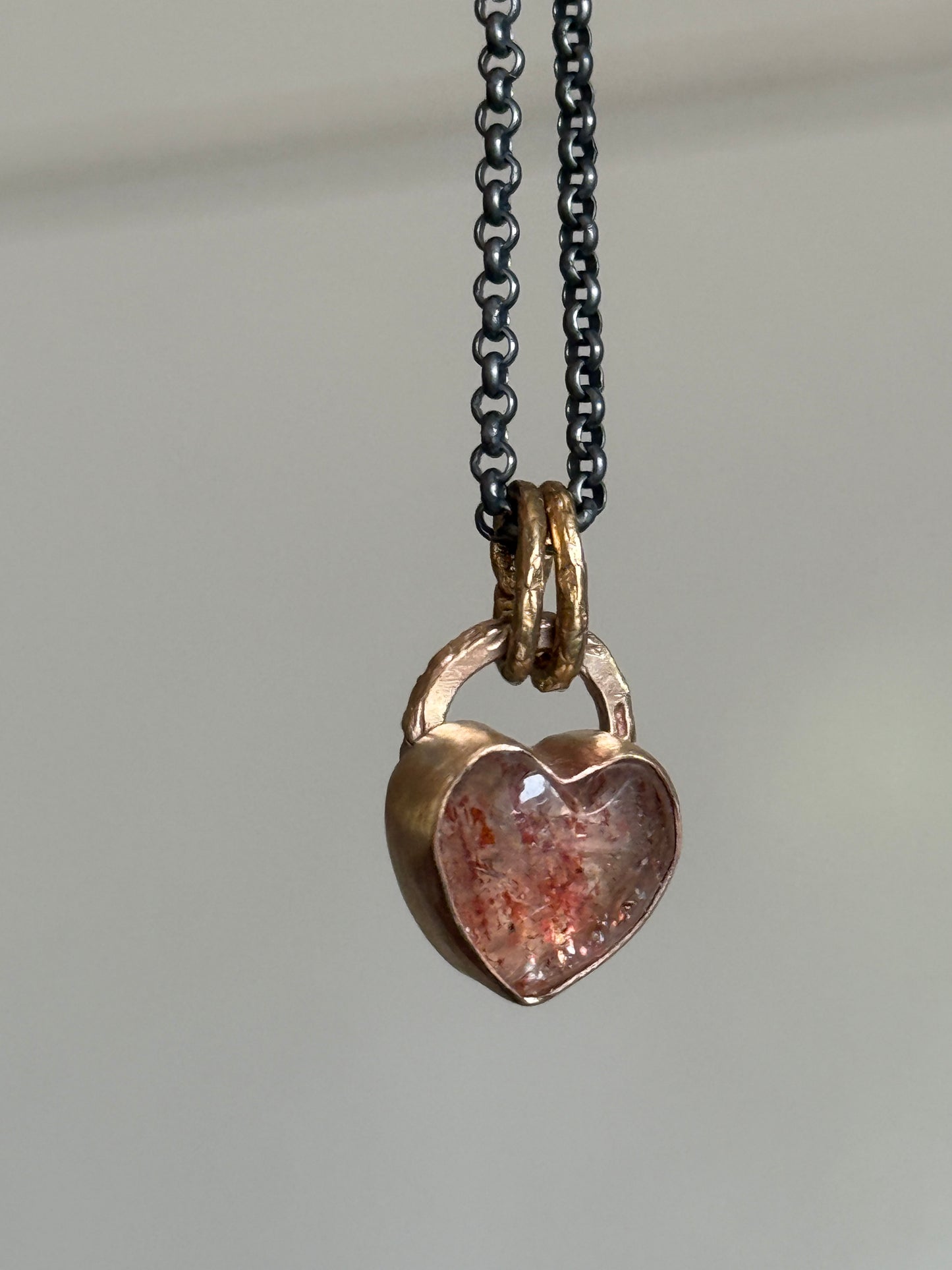 Dainty gold Confetti Sunstone