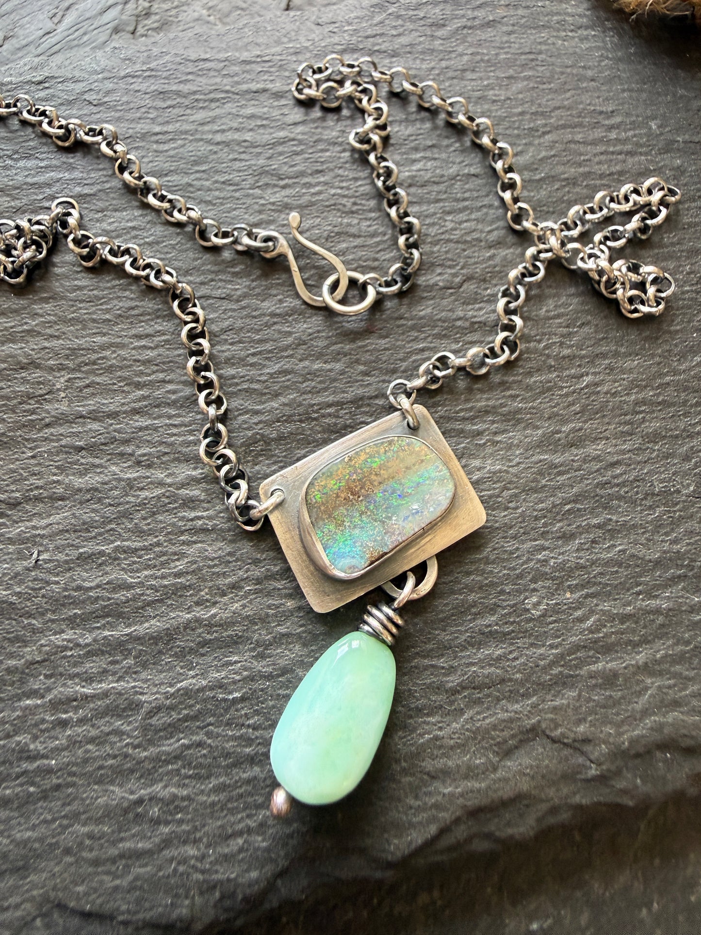 Opal and Amazonite Necklace