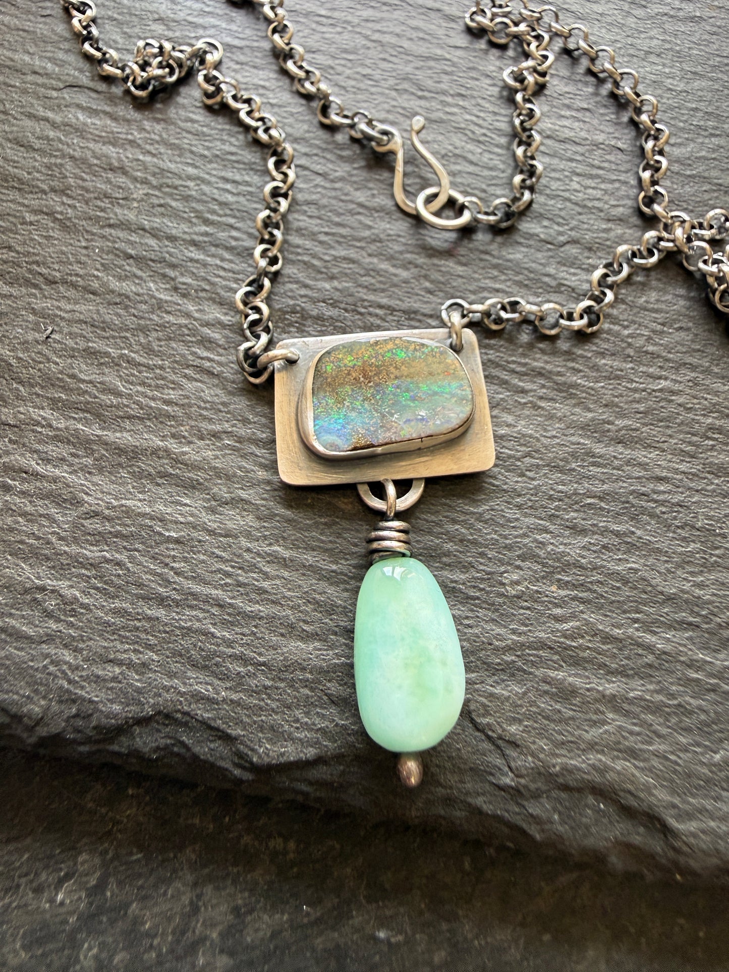 Opal and Amazonite Necklace