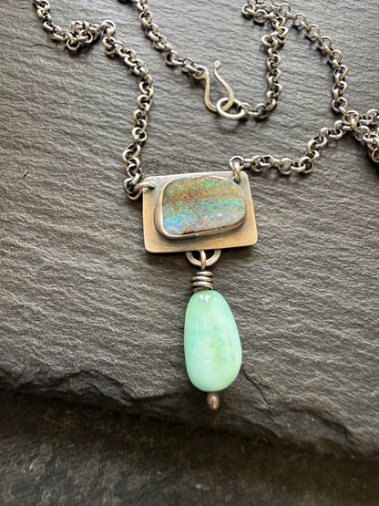Opal and Amazonite Necklace