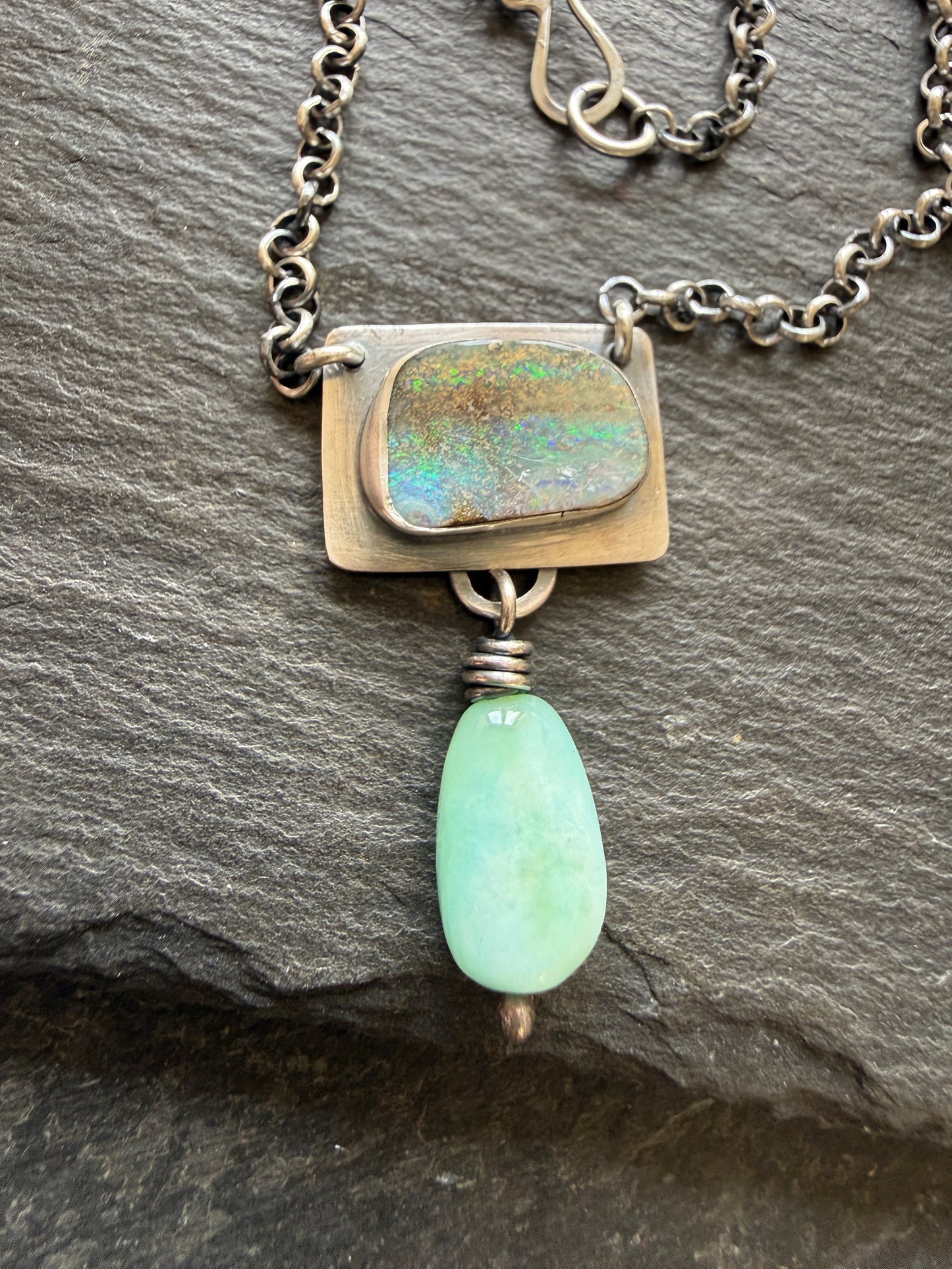 Opal and Amazonite Necklace