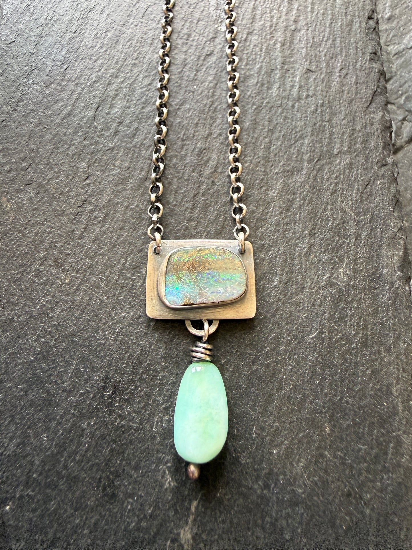 Opal and Amazonite Necklace