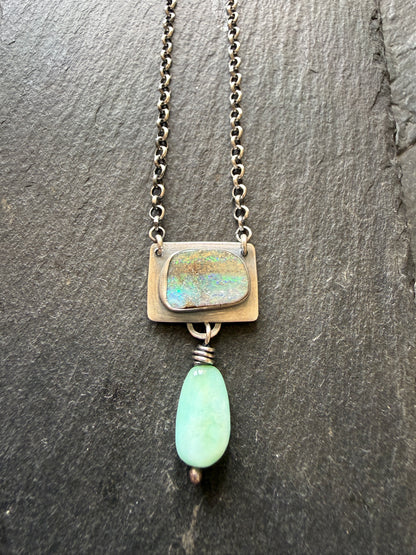 Opal and Amazonite Necklace