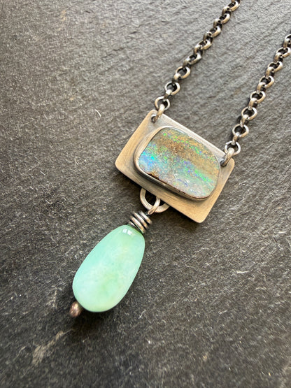Opal and Amazonite Necklace