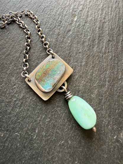 Opal and Amazonite Necklace