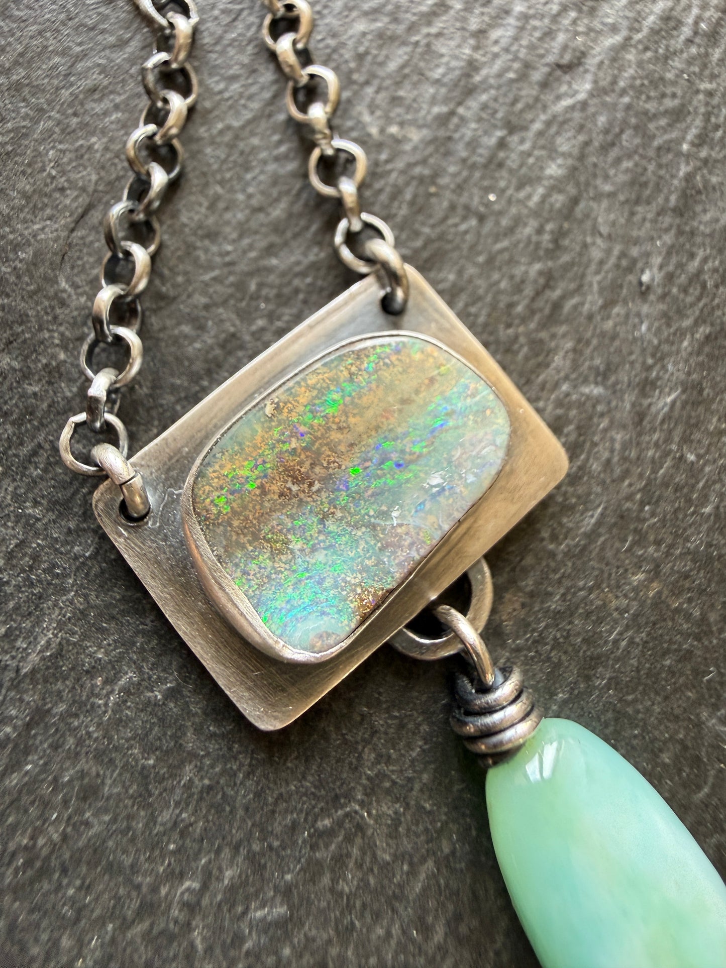 Opal and Amazonite Necklace