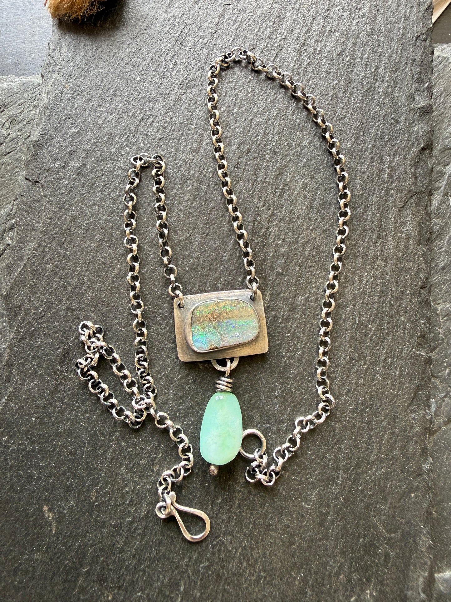 Opal and Amazonite Necklace